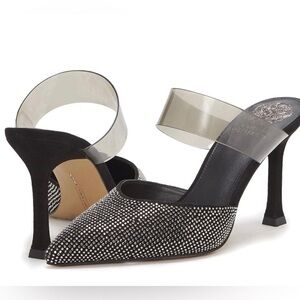 Vince Camuto Kempern Mule Black Smoke Size 7